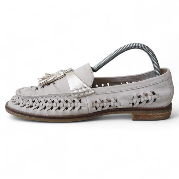 Sperry Plushwave Tasseled Leather Loafers Women's 9 STS86609 Ivory - Picture 6 of 12